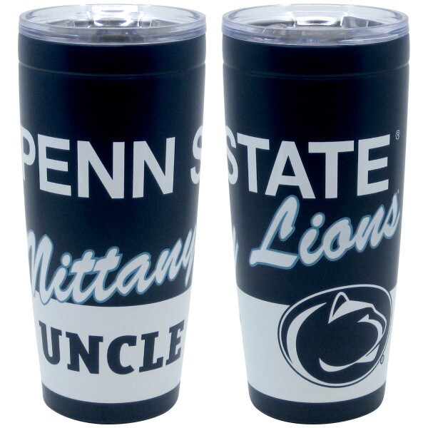travel tumbler with Penn State Nittany Lions Uncle and Athletic Logo